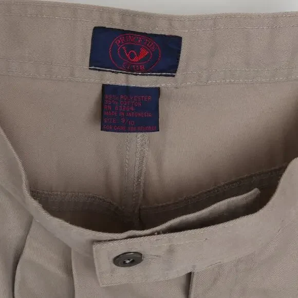 Vintage 1980s Pleated Khaki High Waist Wide Leg Shorts S - Picture 6 of 7